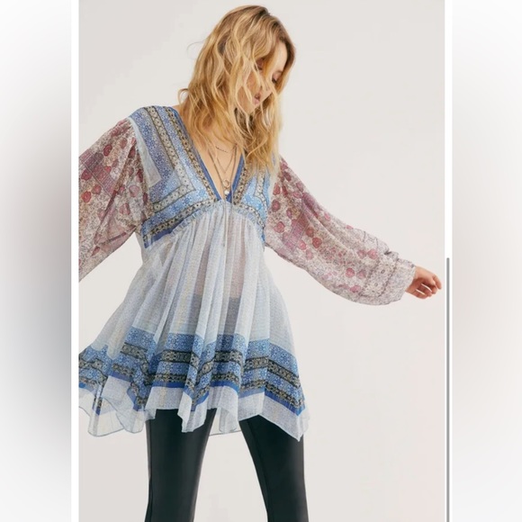 Free People Aliyah Printed Tunic 🧿 - Picture 4 of 14
